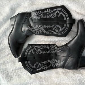 Black Western Ankle Boots